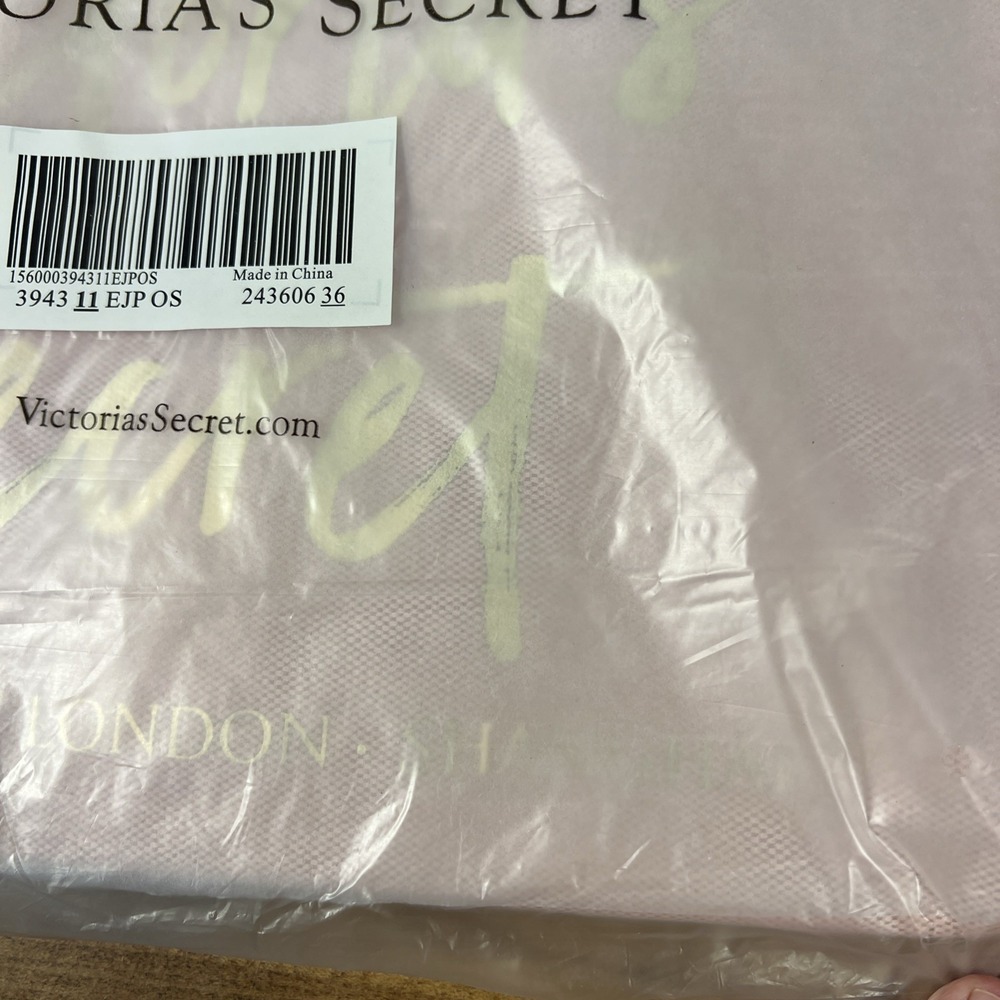 Victoria's Secret Tote Bag New York, London, Shanghai Pink Gold Hearts Black - Picture 6 of 11